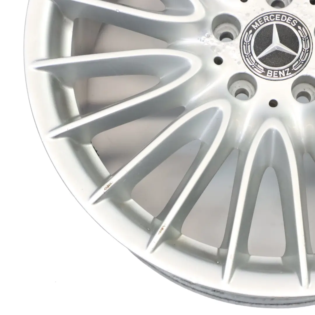 Mercedes W221 AMG Rear Silver Alloy Wheel Rim 19" 9,5J ET:43 A2214015702