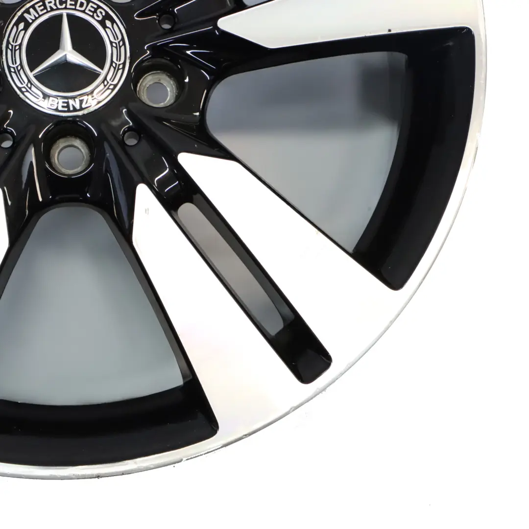 Mercedes W176 Black Alloy Wheel Rim 18" ET:52 7,5J 5 Double Spoke A2464010402