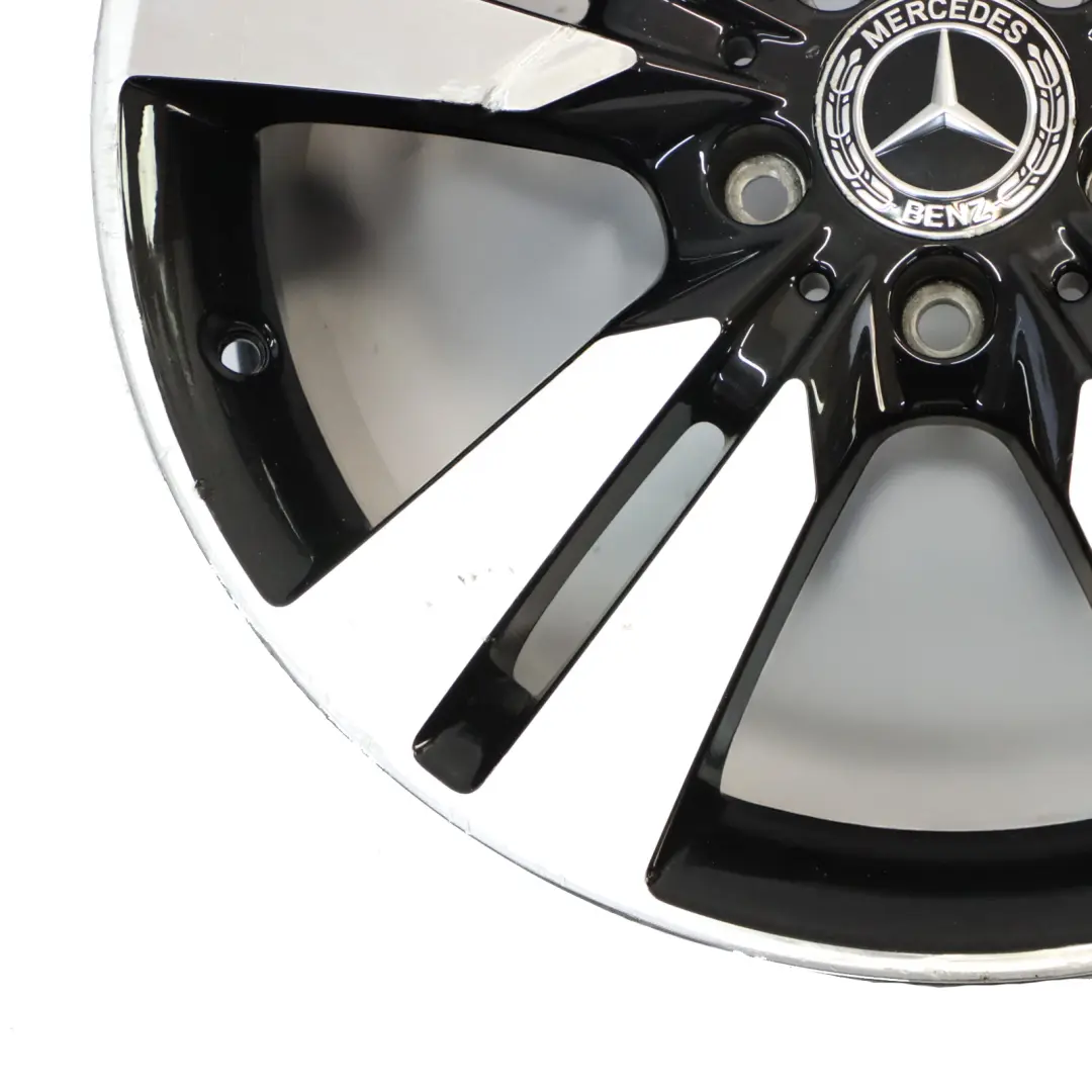 Mercedes W176 Black Alloy Wheel Rim 18" ET:52 7,5J 5 Double Spoke A2464010402