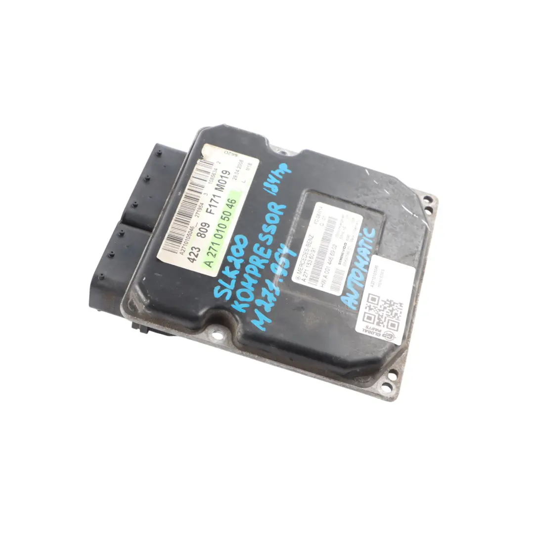Mercedes R171 SLK200 Kompressor M271.954 184HP Engine Control ECU A2711536091