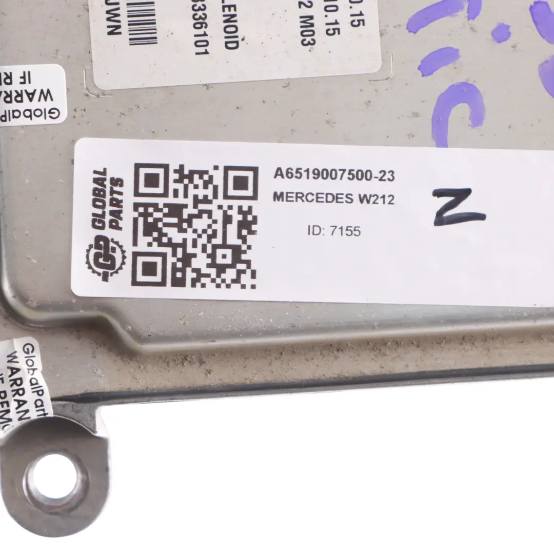 Mercedes W204 C207 W212 E250CDI OM651.924 204HP Engine ECU A6519007500 Automatic