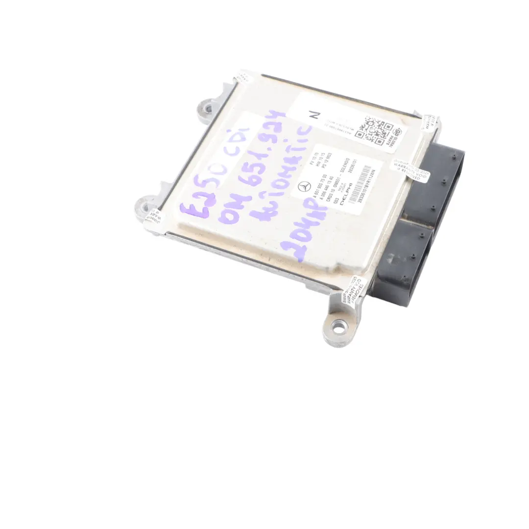 Mercedes W204 C207 W212 E250CDI OM651.924 204HP Engine ECU A6519007500 Automatic