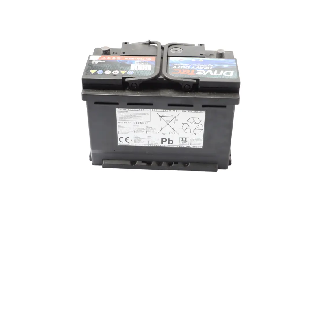 DriveTec Heavy Duty 12V Accumulator Battery 72Ah 650A DM096