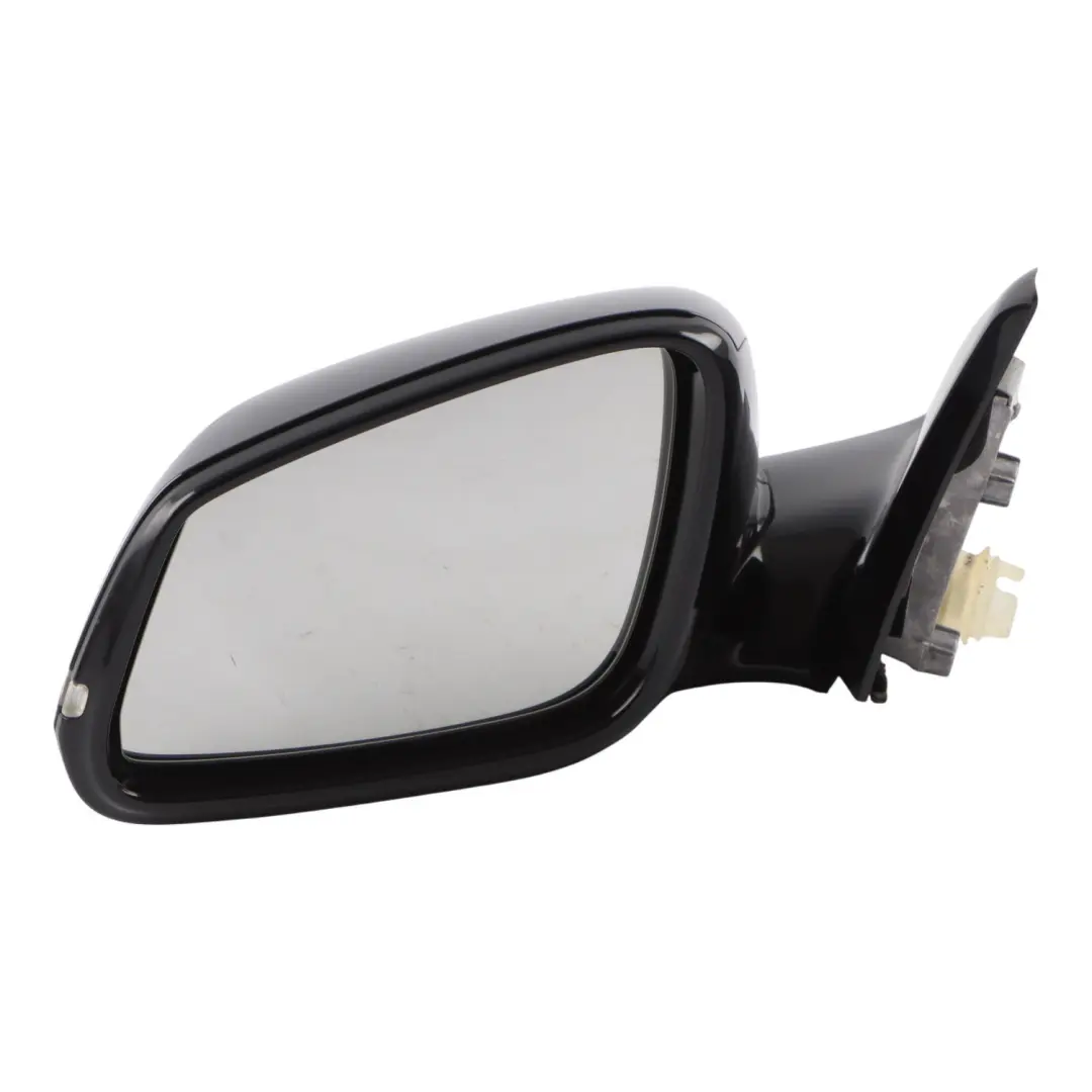 BMW F20 Wing Mirror Door Left Heated N/S High Gloss Black Sapphire Metallic 475
