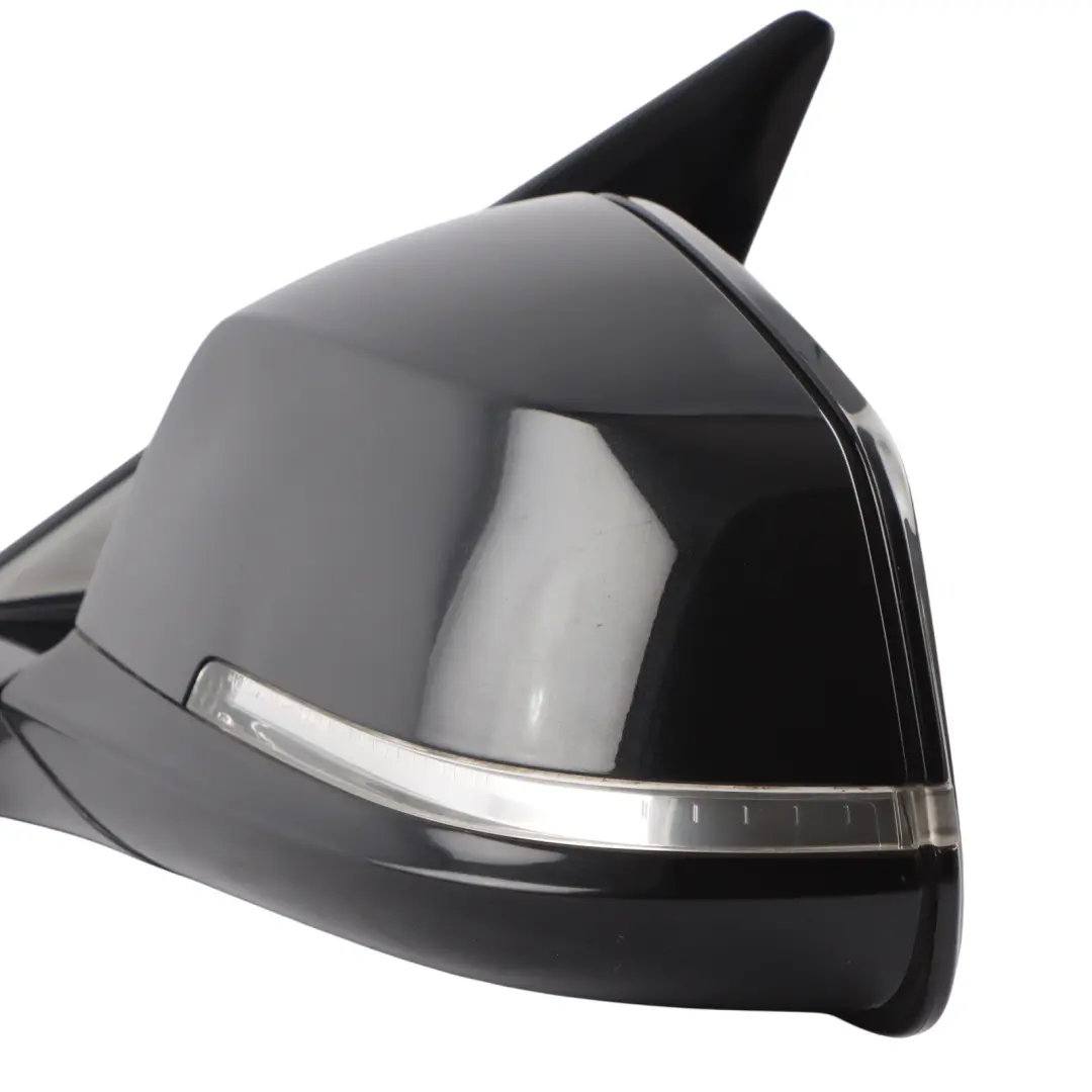 BMW F20 Wing Mirror Door Left Heated N/S High Gloss Black Sapphire Metallic 475