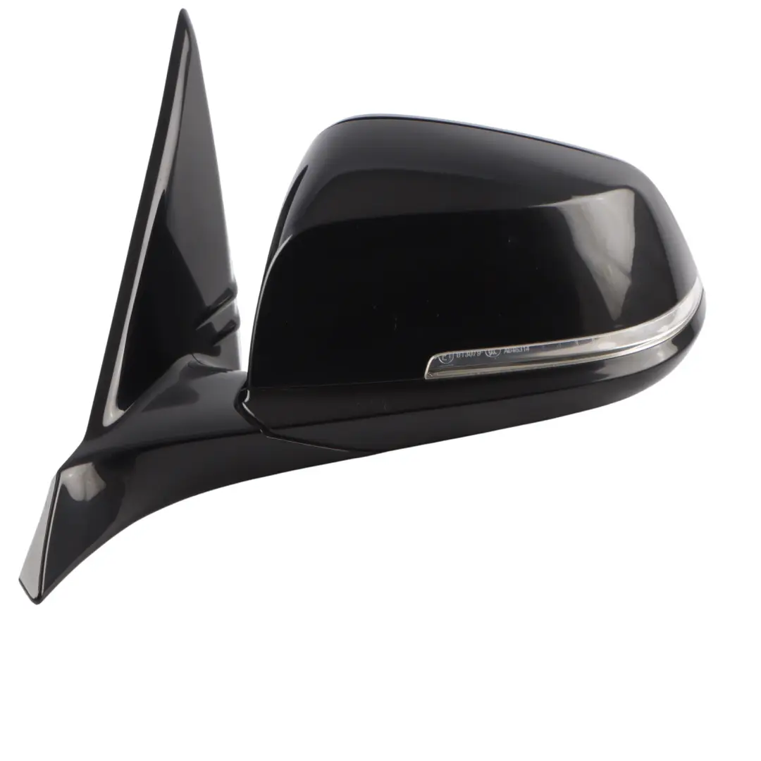 BMW F20 Wing Mirror Door Left Heated N/S High Gloss Black Sapphire Metallic 475