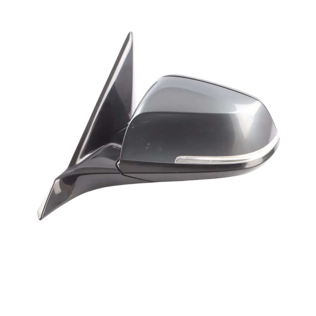 Door Wing Mirror BMW F20 Left Heated N/S High Gloss Mineralgrau Mineral Grey B39