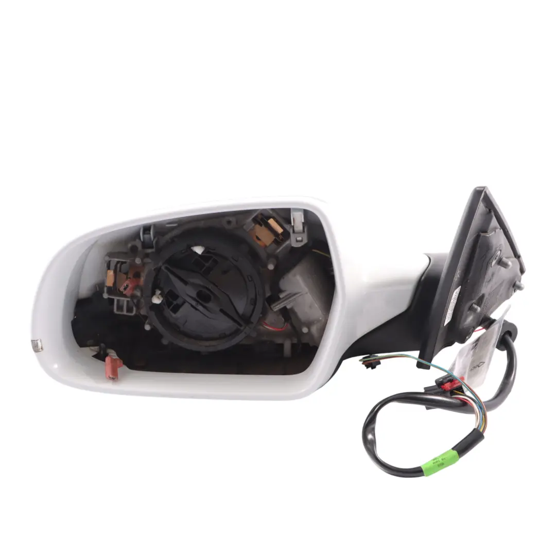 Audi A5 8T Door Wing Mirror Electric Left N/S Glacier White Pearl - S9R