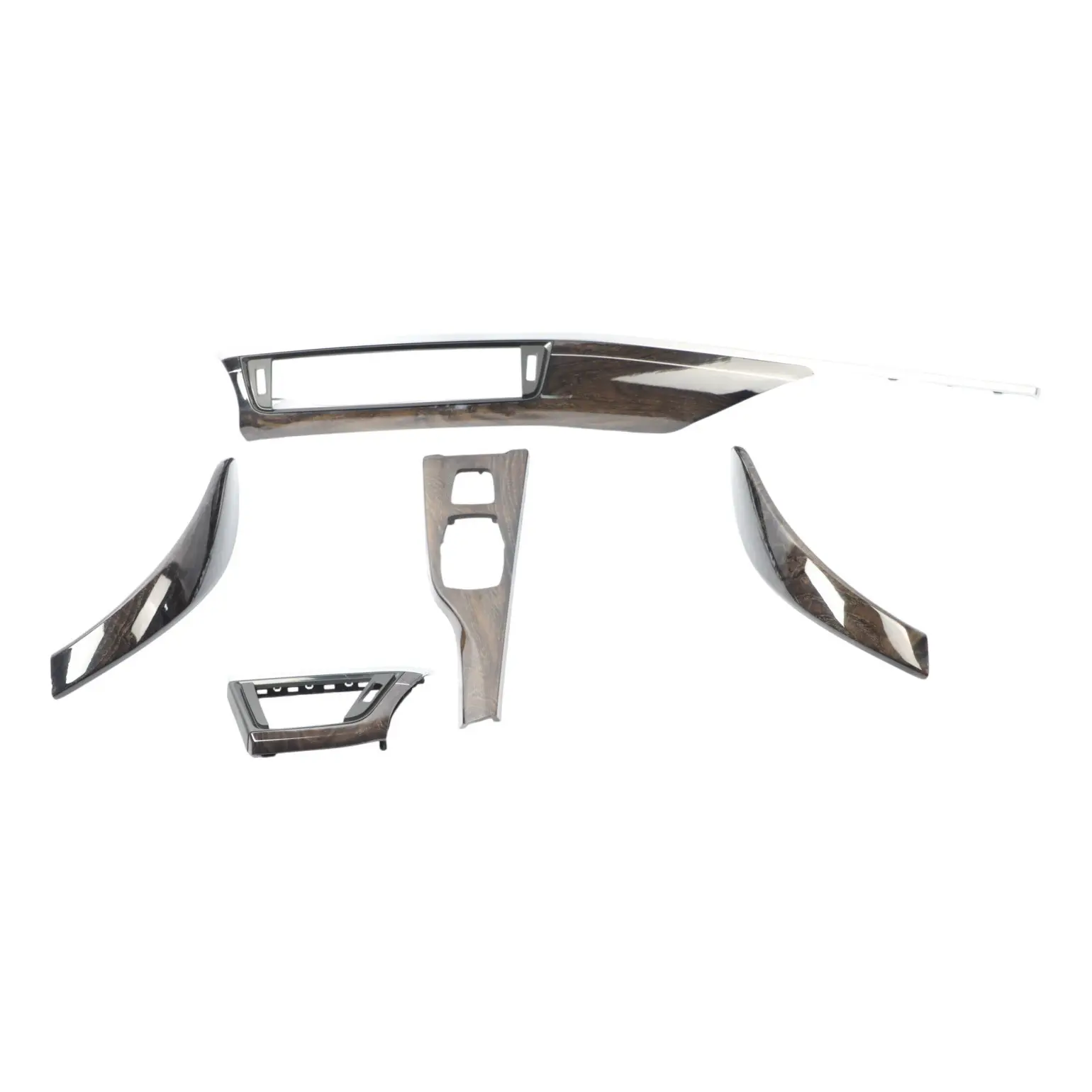 Dashboard Trim BMW F33 Driver panel Ashgrain Perlglanz Chrome Acccents SET