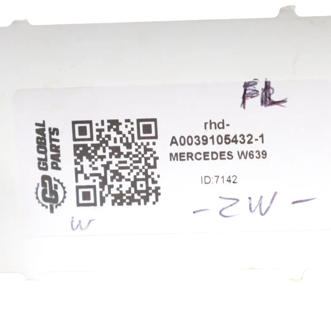 Mercedes W639 Front Left N/S Single Seat Leather Cloth Antracite