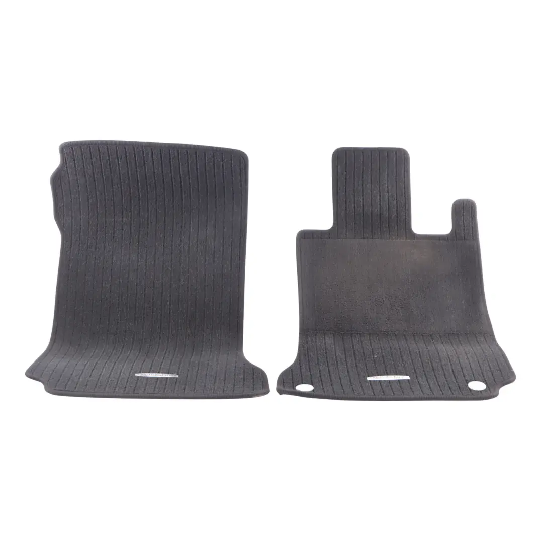 Mercedes W204 Floor Mats Interior Carpet Black Front Set A1666802648