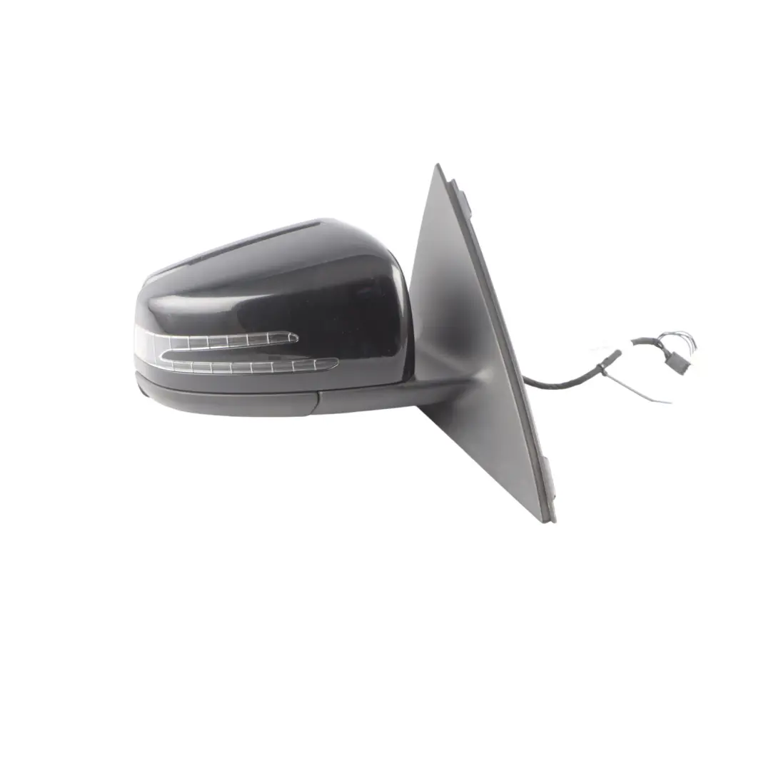 Mercedes W204 Coupe Wing Mirror Door Right O/S Power Fold Obsidian Black - 197