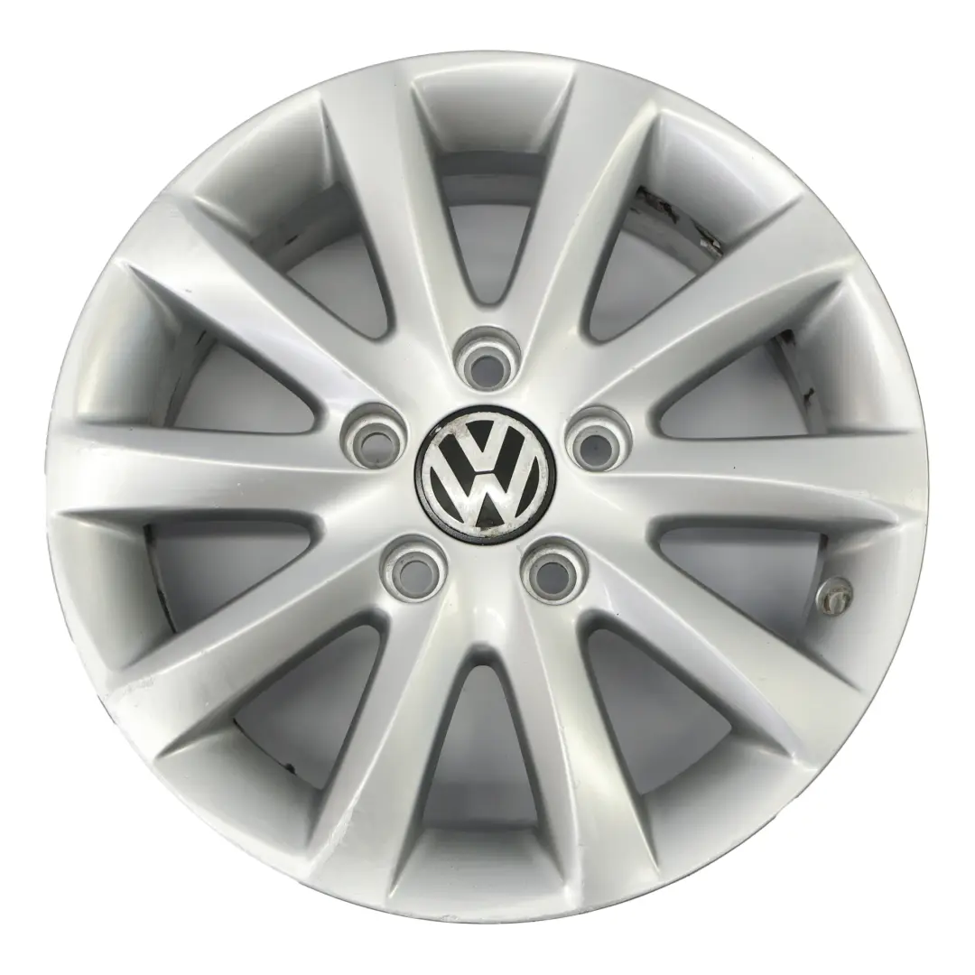 VW Volkswagen Golf 5 Silver Wheel Alloy Rim 15" ET:50 6,5J 1K0601025CA