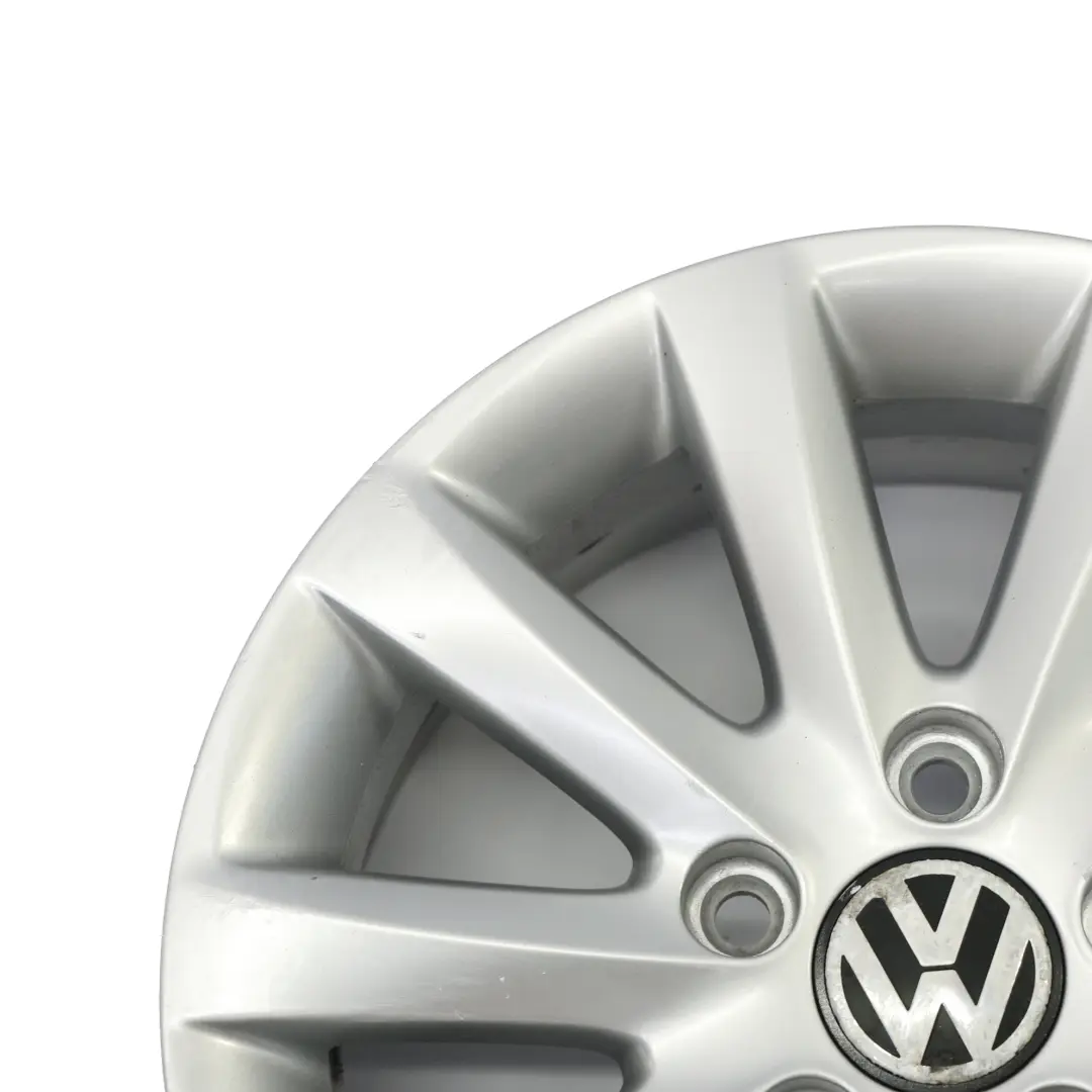 VW Volkswagen Golf 5 Silver Wheel Alloy Rim 15" ET:50 6,5J 1K0601025CA