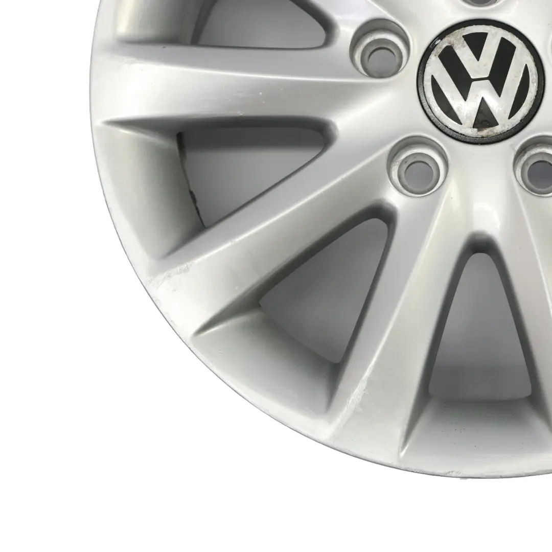 VW Volkswagen Golf 5 Silver Wheel Alloy Rim 15" ET:50 6,5J 1K0601025CA
