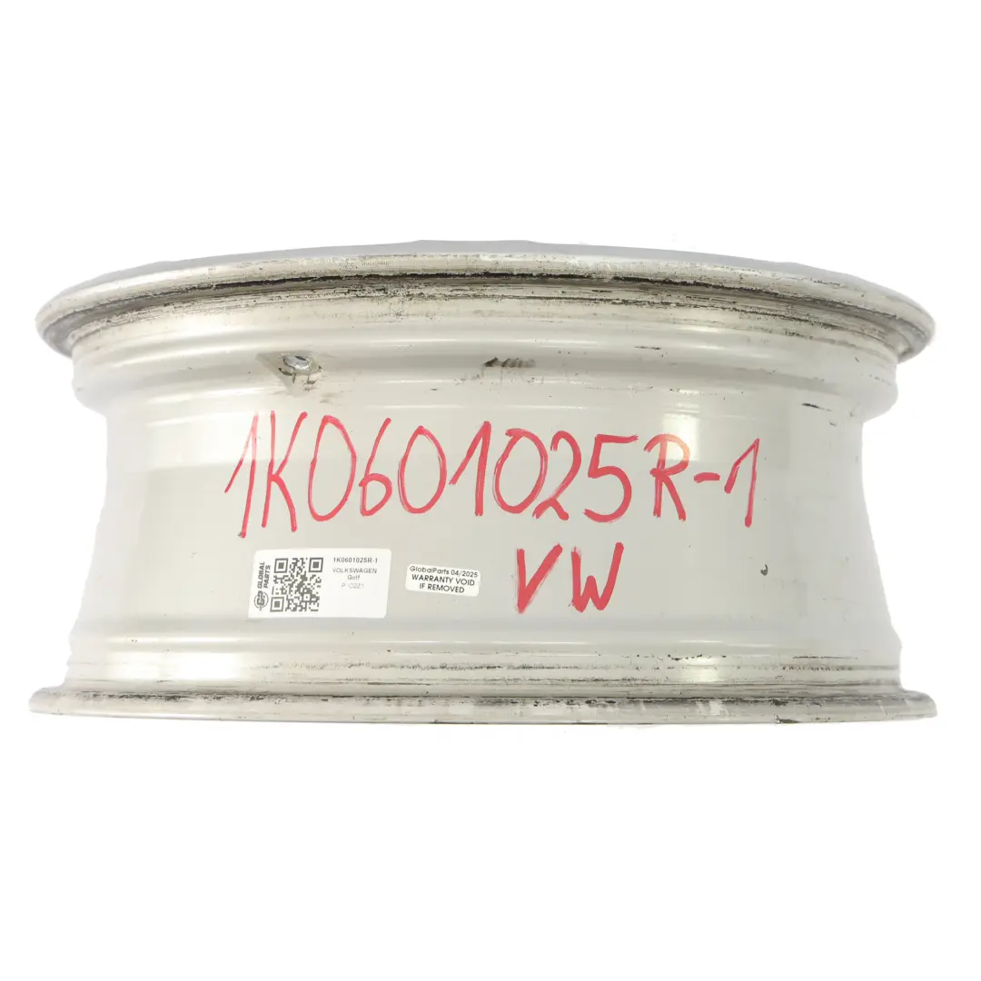 VW Volkswagen Golf 5 V 6 VI Argent Jante Alliage 16" ET:50 6,5J 1K0601025R