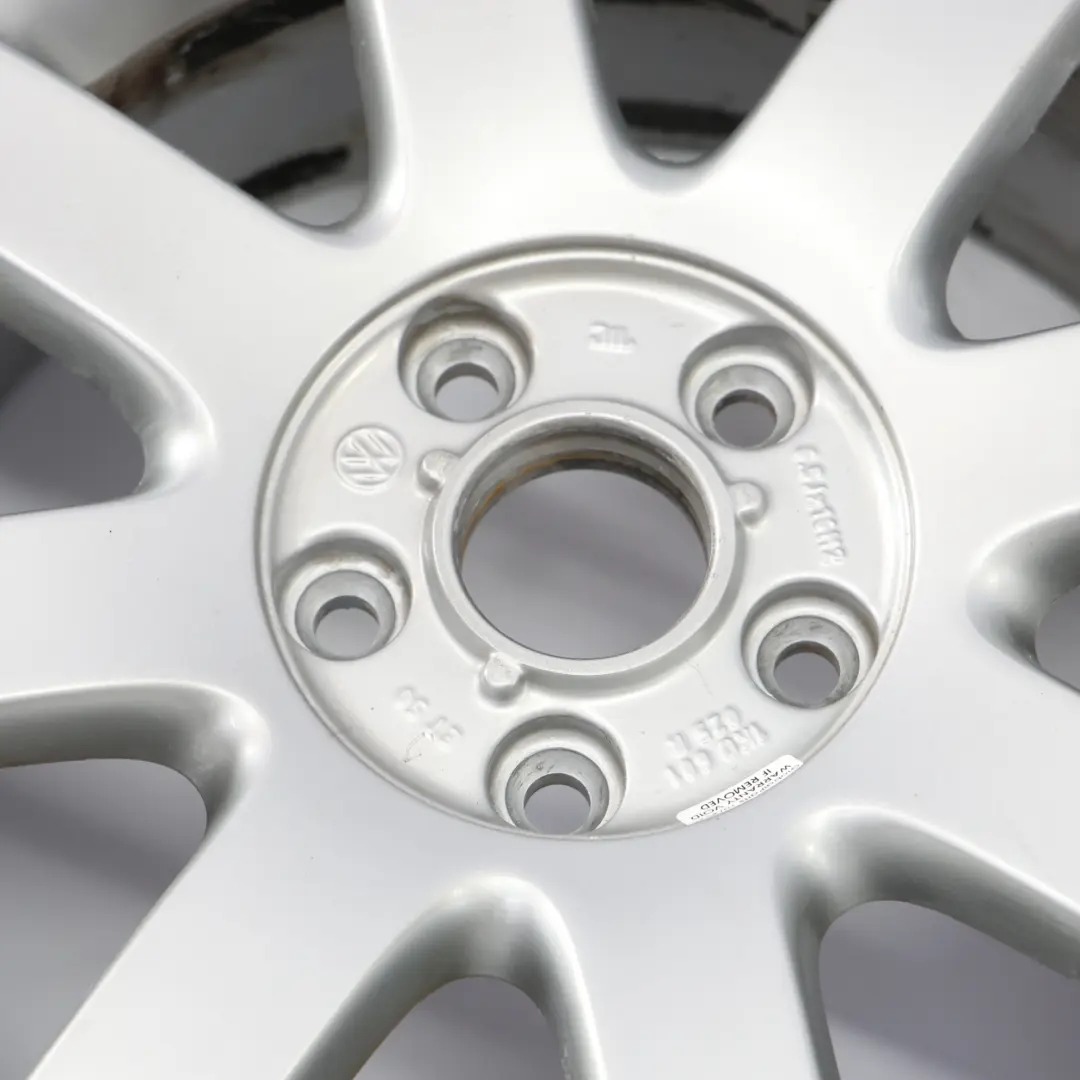VW Volkswagen Golf 5 V 6 VI Argent Jante Alliage 16" ET:50 6,5J 1K0601025R