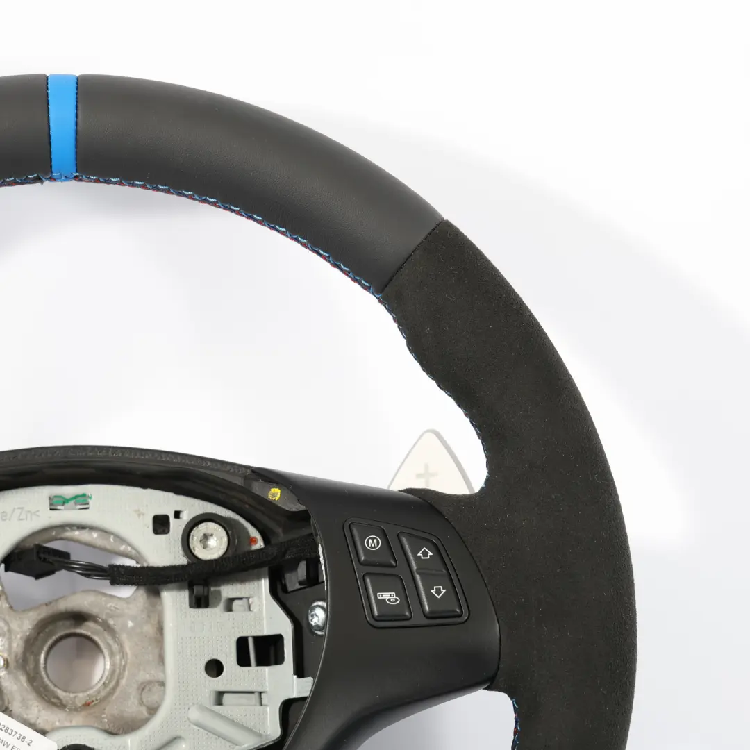 BMW E90 E92 E93 M3 NEW Black Leather M-Sport Thick Steering Wheel Paddle Shift