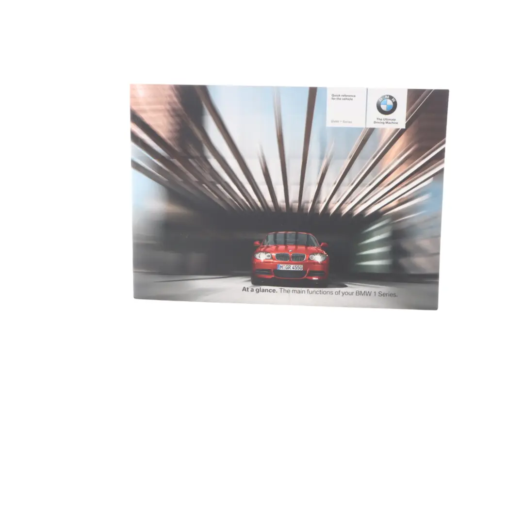 BMW E82 E88 Owner's Handbook Service Booklet Book Pouch Case Wallet 2604063