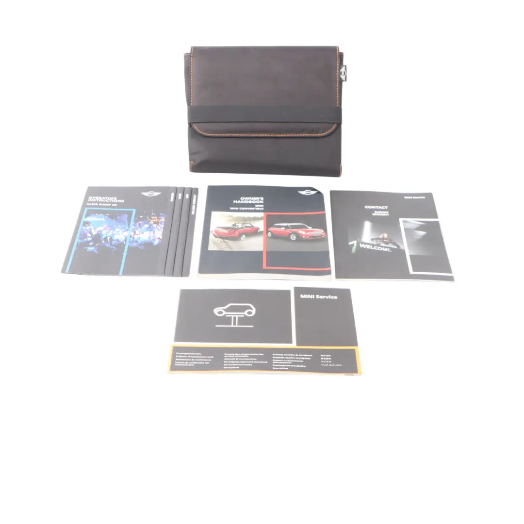 Mini R56 R57 LCI Service Booklet Owner's Handbook Pouch Case Wallet Set