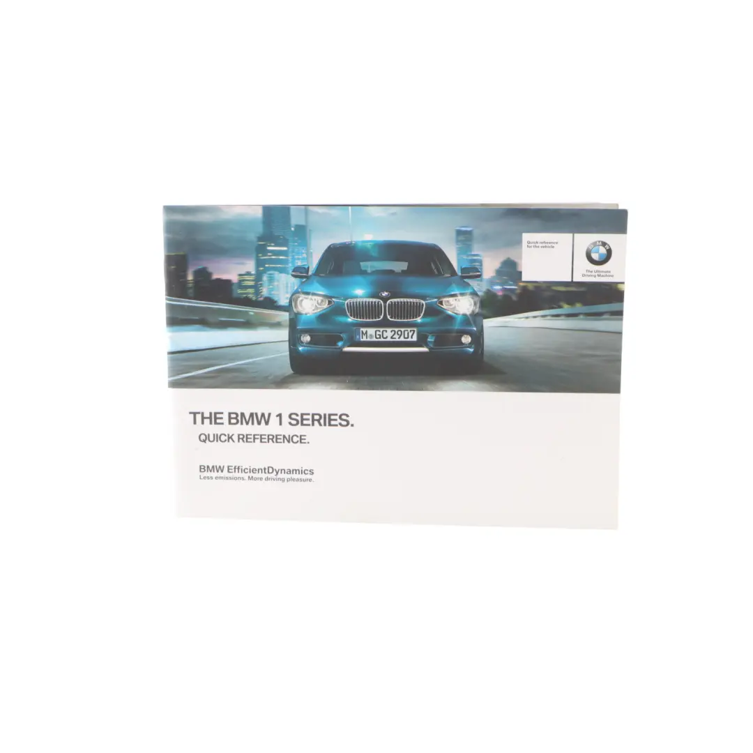 BMW 1 Series F20 F21 Owner's Handbook Booklet Book Set Case Wallet 2928223