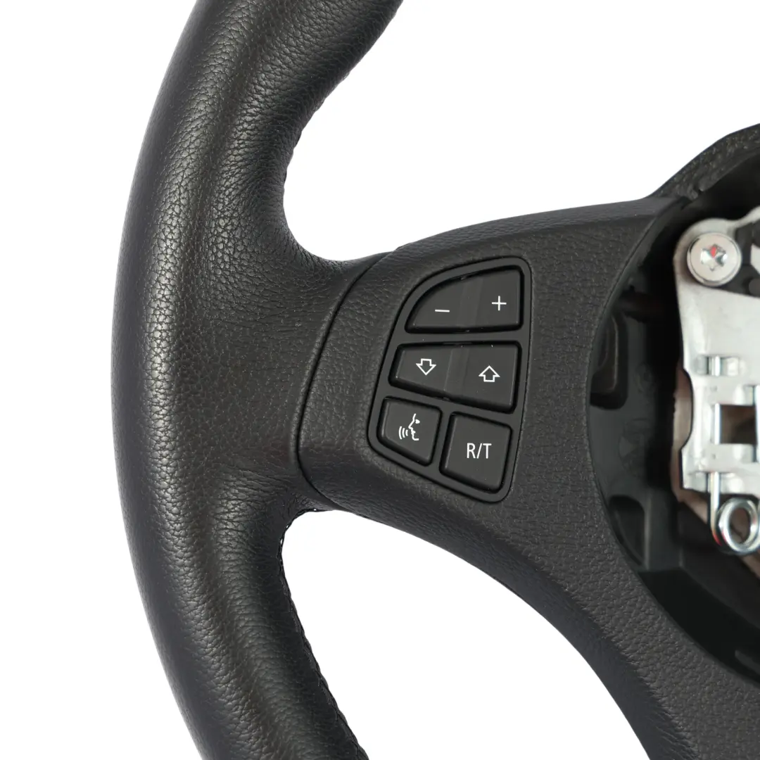 BMW X3 E83 LCI Steering Wheel Sport Black Leather Multifunction 3448457