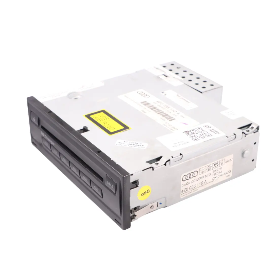 Cargador CD Audi S6 C6 A8 D3 Cargador 6 Discos Unidad Central MMI 4E0910110A