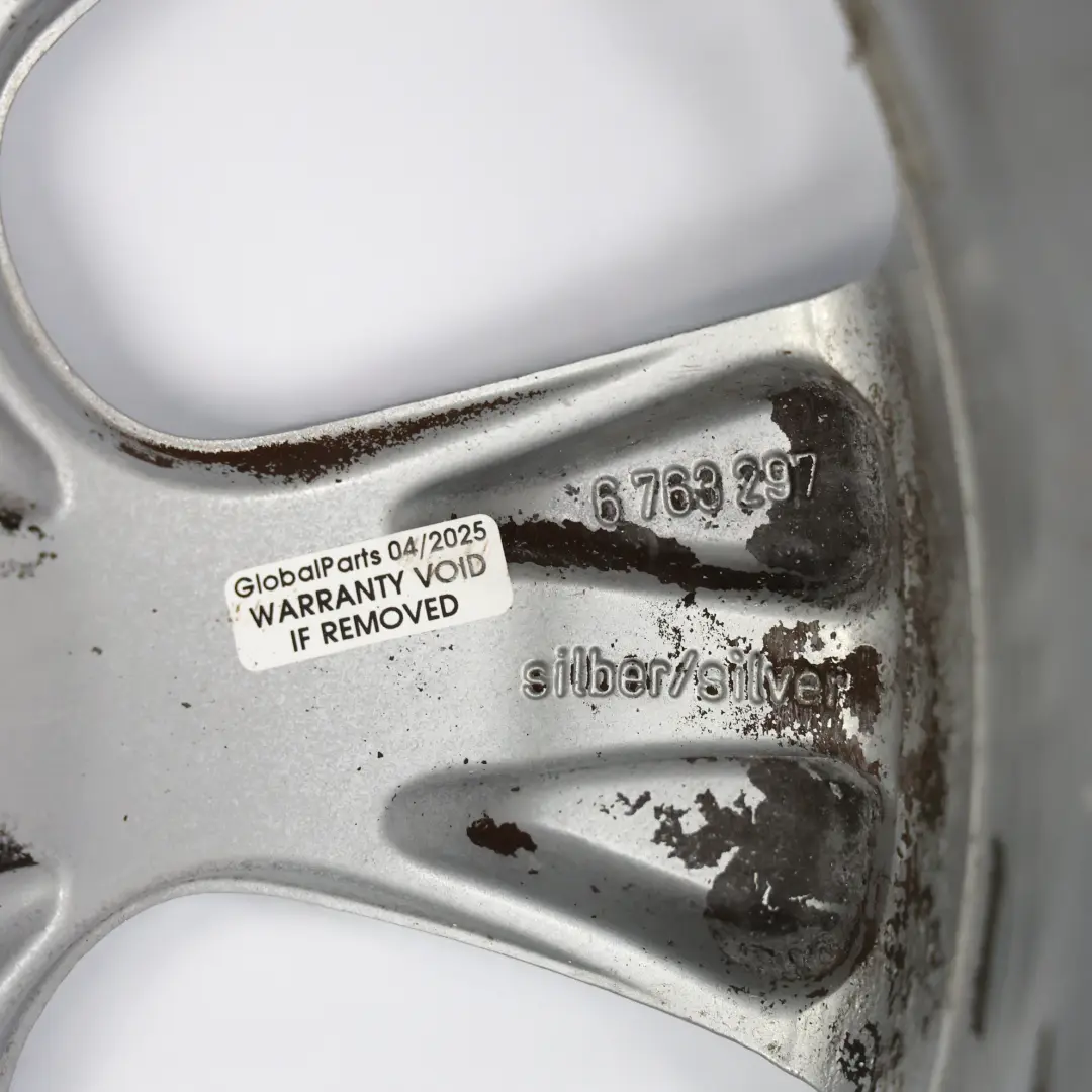 Mini Cooper R50 R52 R53 Silver Wheel Alloy Rim 16" 6,5J ET:48 7-Spoke 92 6763297