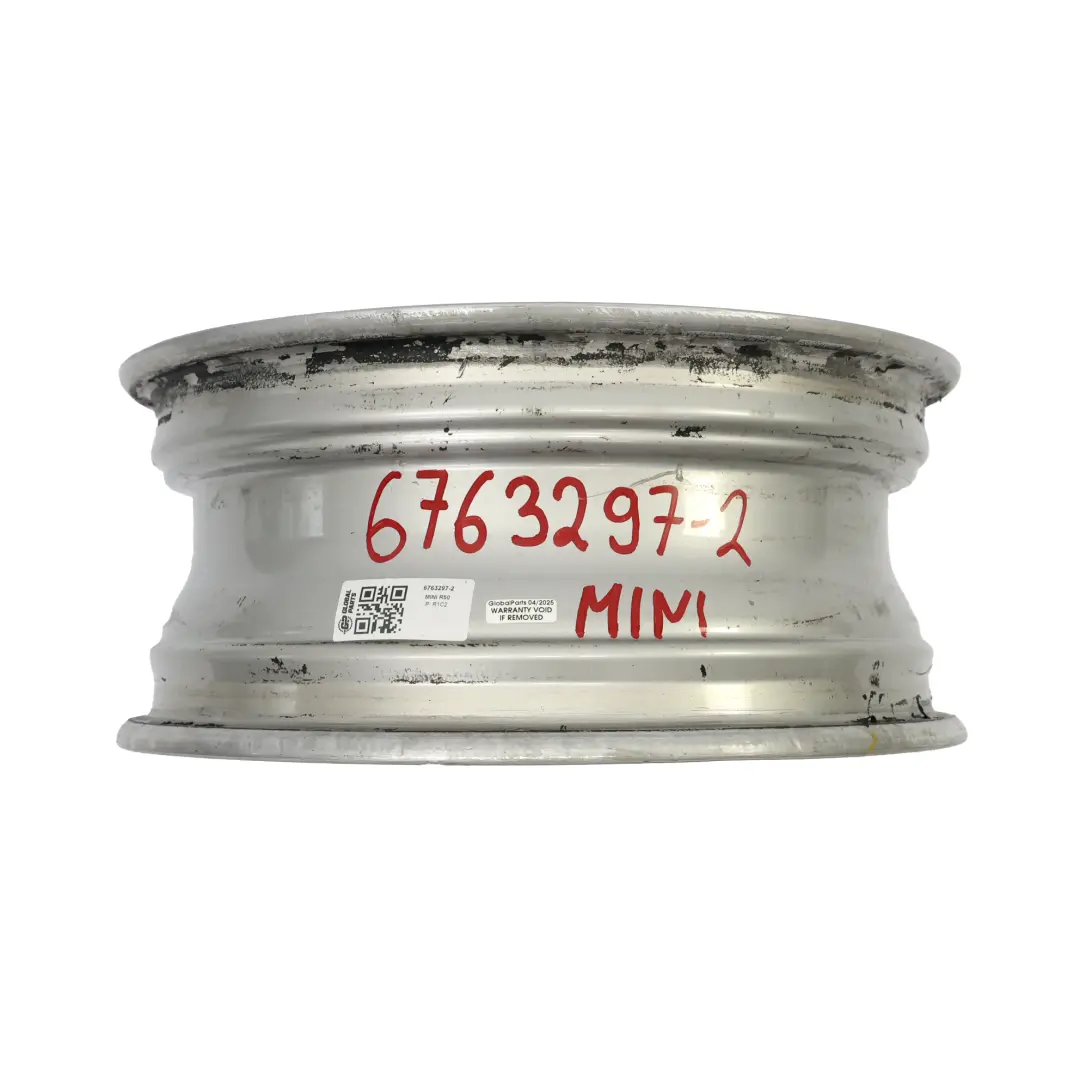 Mini R50 R52 R53 Llanta De aleacion plateada 16" 6,5J ET:48 7 radios 92 6763297