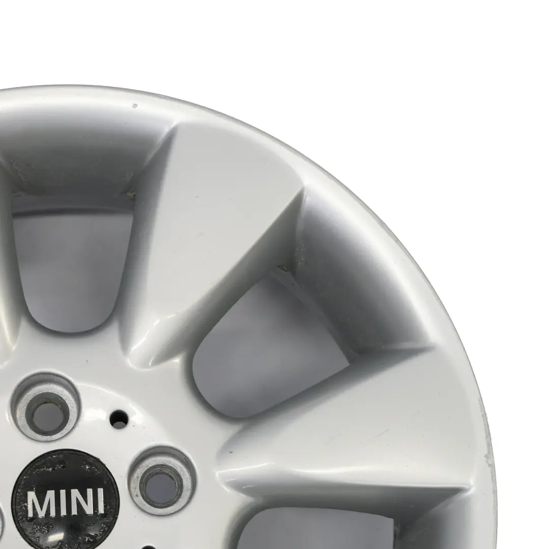 Mini R50 R52 R53 Llanta De aleacion plateada 16" 6,5J ET:48 7 radios 92 6763297