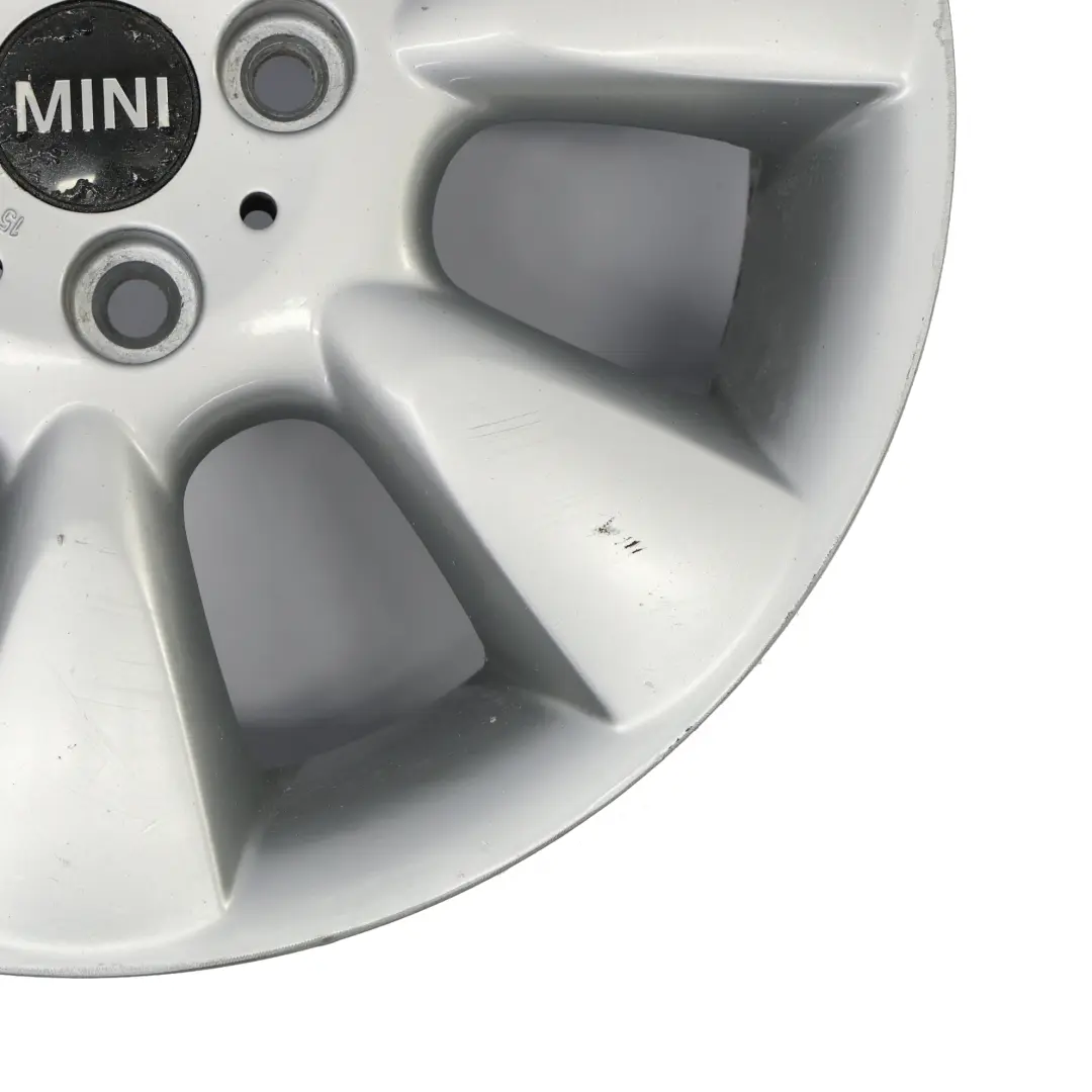 Mini R50 R52 R53 Llanta De aleacion plateada 16" 6,5J ET:48 7 radios 92 6763297