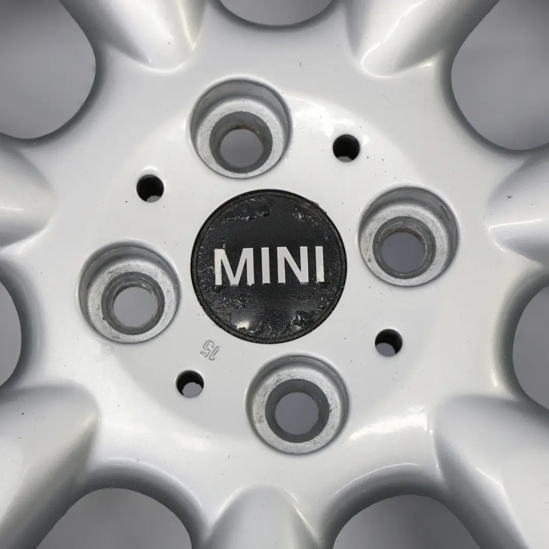 Mini R50 R52 R53 Llanta De aleacion plateada 16" 6,5J ET:48 7 radios 92 6763297