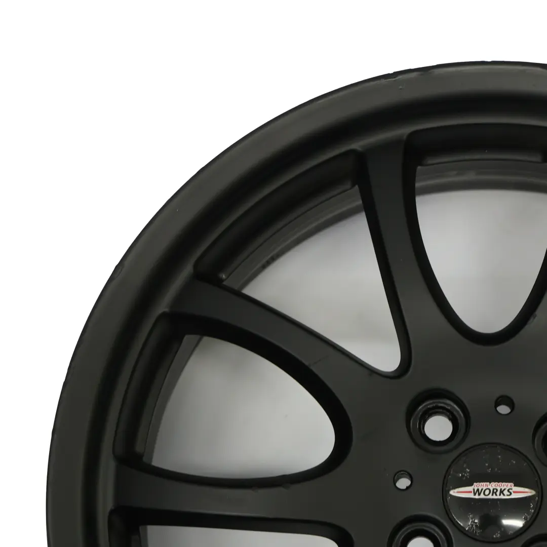 Mini R50 R56 John Cooper Works JCW Black Wheel Alloy Rim 18" Double Spoke