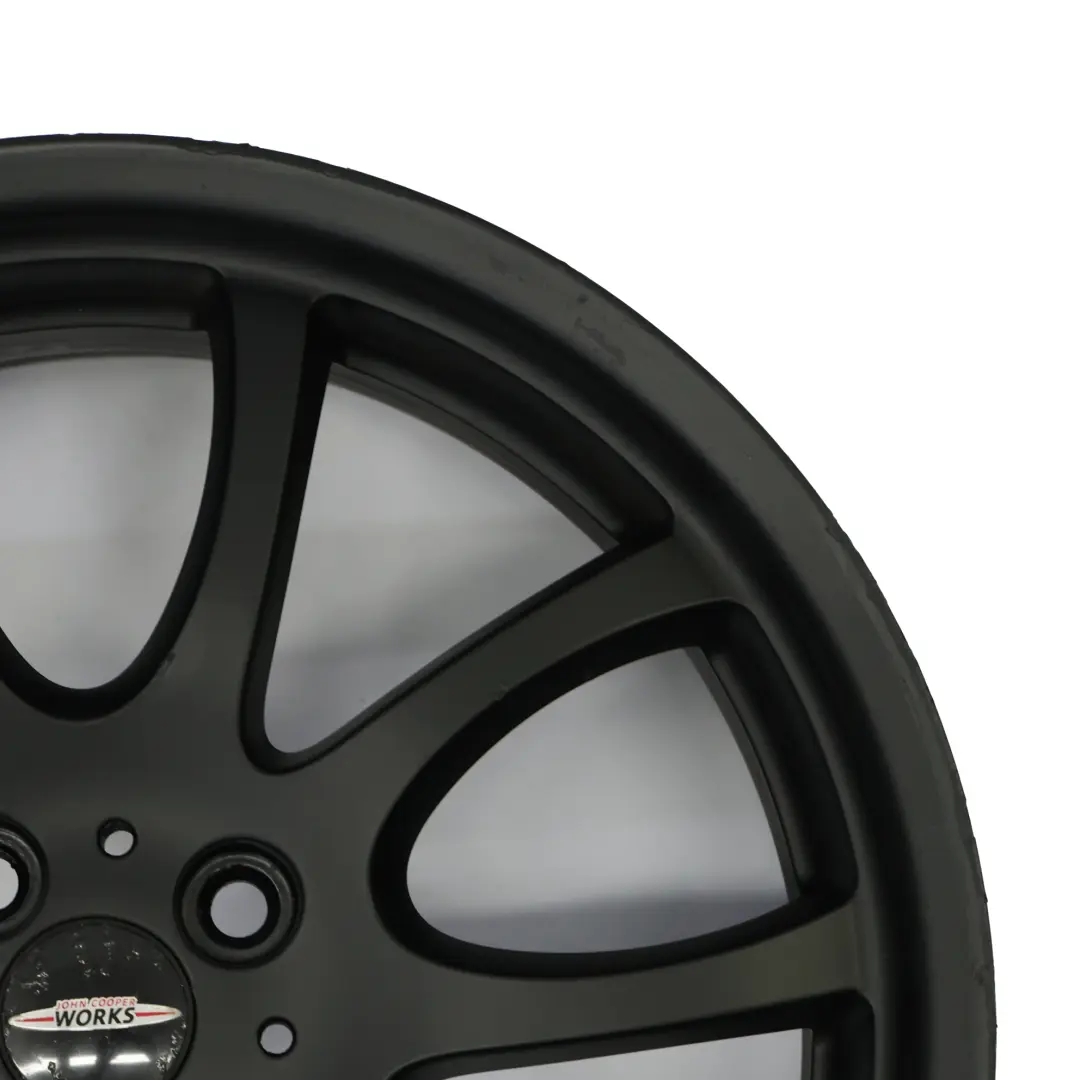 Mini R50 R56 John Cooper Works JCW Black Wheel Alloy Rim 18" Double Spoke