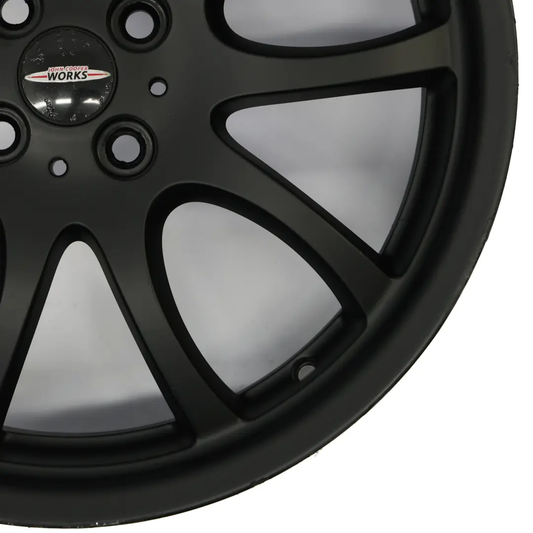 Mini R50 R56 John Cooper Works JCW Black Wheel Alloy Rim 18" Double Spoke