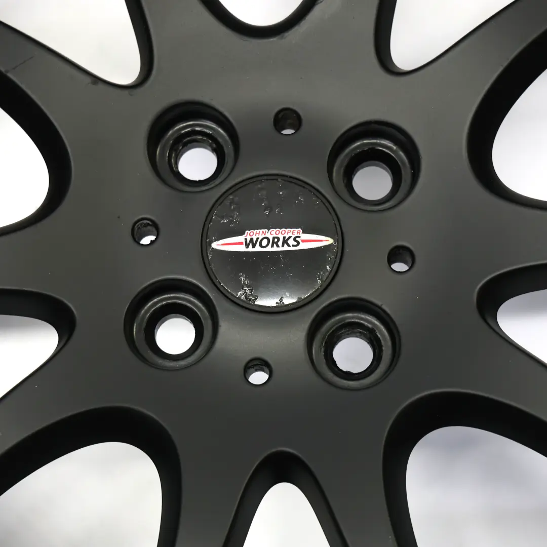 Mini R50 R56 John Cooper Works JCW Black Wheel Alloy Rim 18" Double Spoke