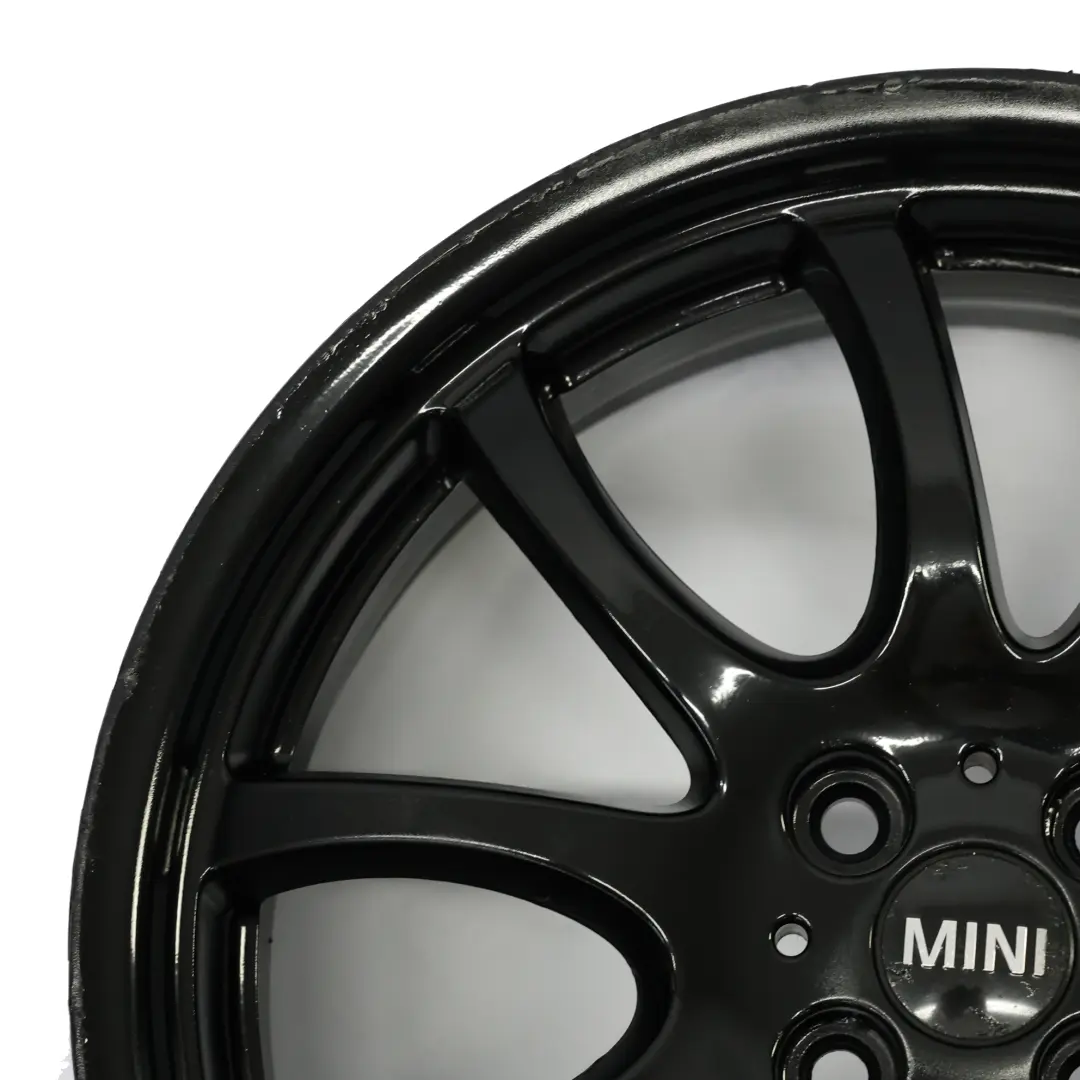 Mini R50 R56 John Cooper Works JCW Black Wheel Alloy Rim 18" Double Spoke