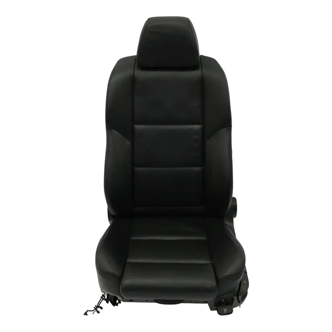 Sedile Anteriore BMW E60 E61 Sinistro Interno Riscaldato Pelle Dakota Nero