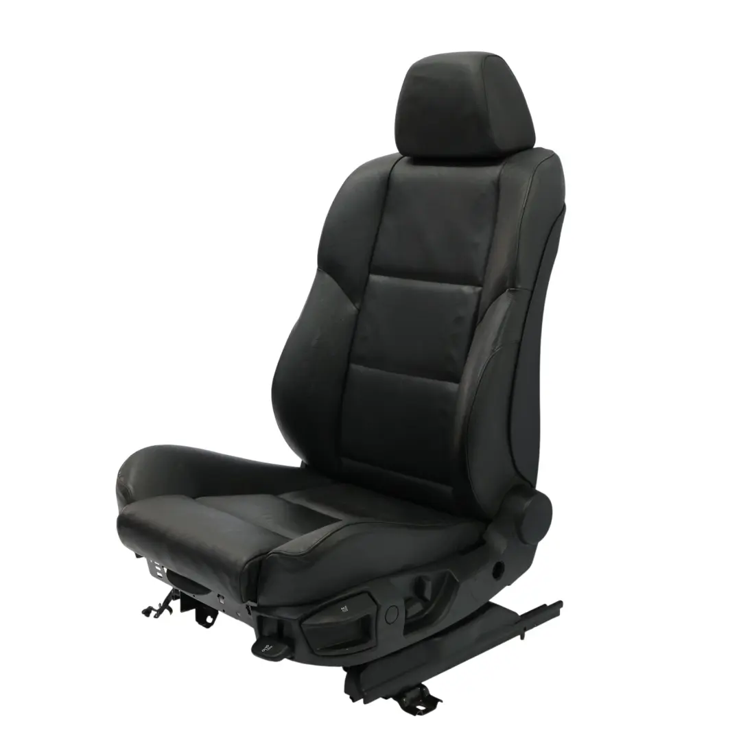 Sedile Anteriore BMW E60 E61 Sinistro Interno Riscaldato Pelle Dakota Nero