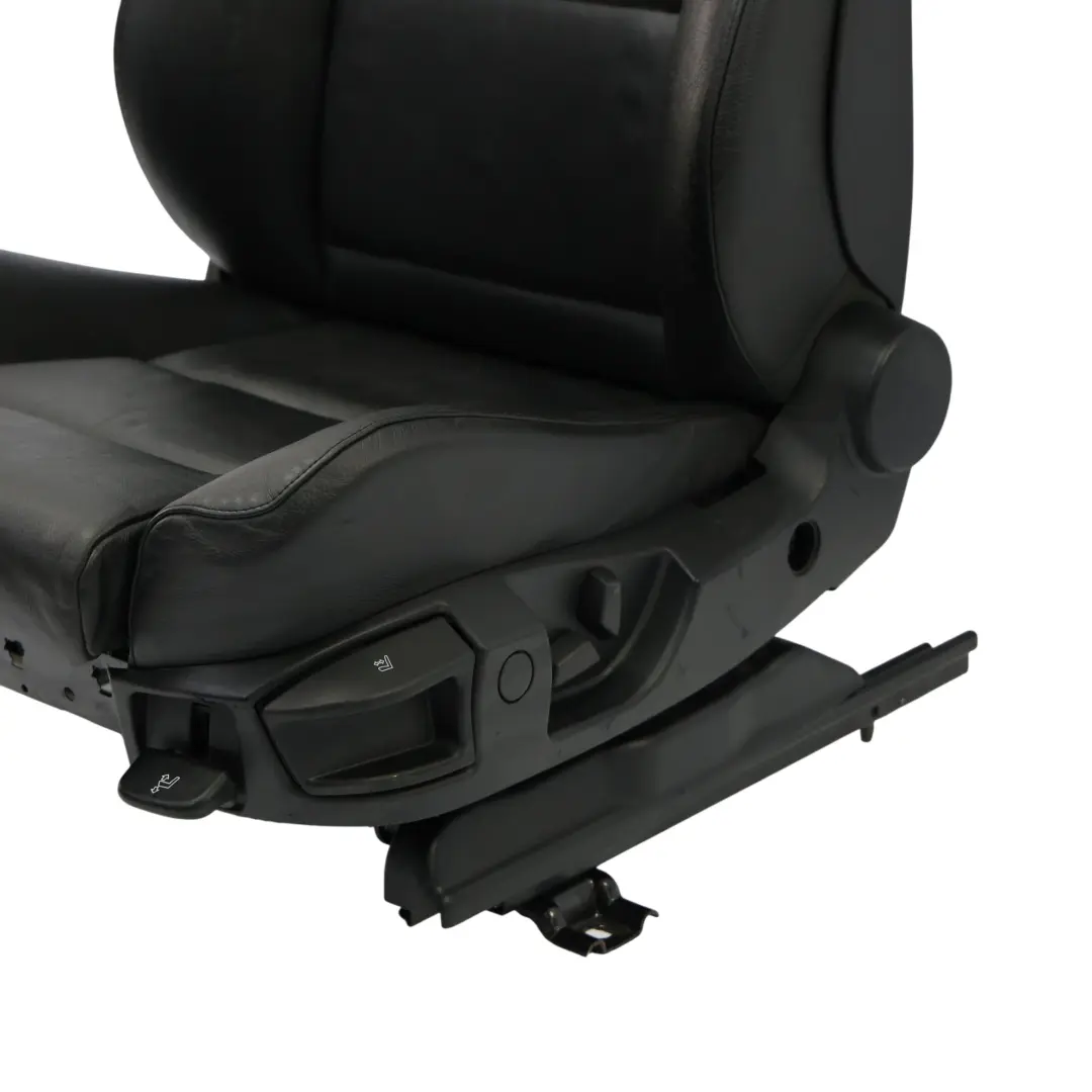 Sedile Anteriore BMW E60 E61 Sinistro Interno Riscaldato Pelle Dakota Nero