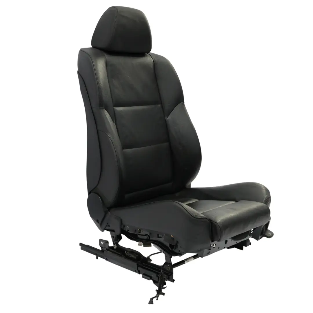 Sedile Anteriore BMW E60 E61 Sinistro Interno Riscaldato Pelle Dakota Nero