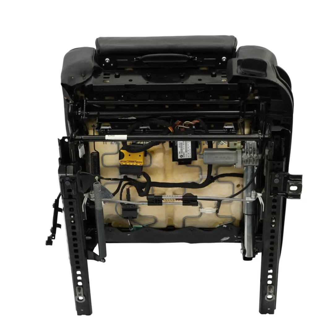 Sedile Anteriore BMW E60 E61 Sinistro Interno Riscaldato Pelle Dakota Nero