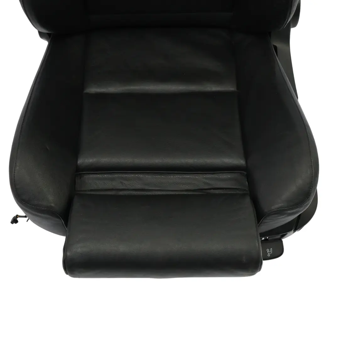 Sedile Anteriore BMW E60 E61 Sinistro Interno Riscaldato Pelle Dakota Nero
