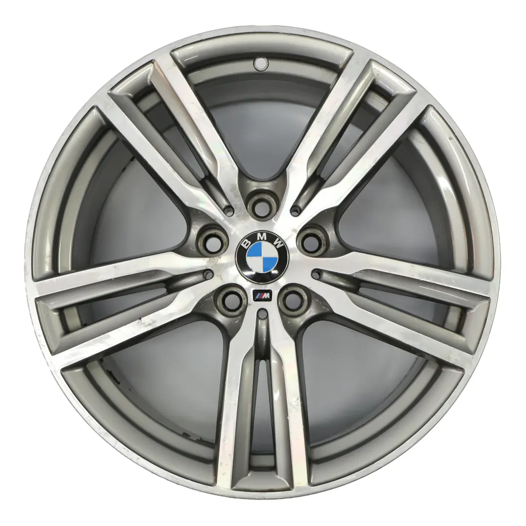 BMW F45 F46 Ferric Grey Alloy Wheel Rim 18" M Double Spoke 486 ET:57 8J 7848602