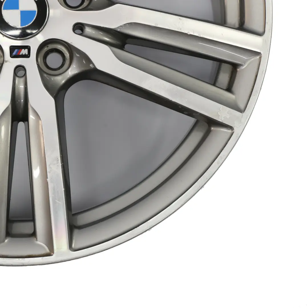 BMW F45 F46 Ferric Grey Alloy Wheel Rim 18" M Double Spoke 486 ET:57 8J 7848602