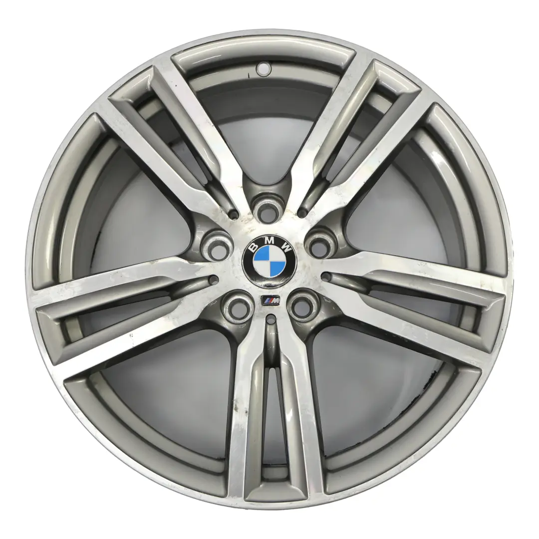 BMW F45 F46 Ferric Grey Alloy Wheel Rim 18" M Double Spoke 486 ET:57 8J 7848602
