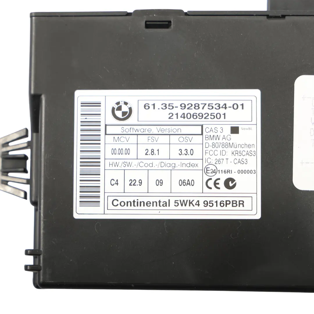 BMW X5 E70 LCI 40dX N57S 306HP Engine ECU Kit DDE 7810980 CAS3 + Key Automatic