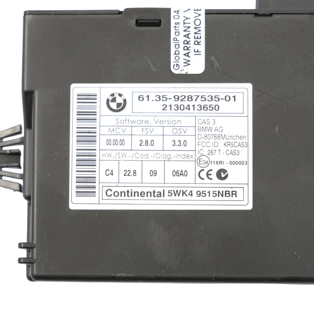 BMW X1 E84 20Dx N47N 184HP Motore ECU Kit DDE 8519009 CAS3 Chiave Automatica