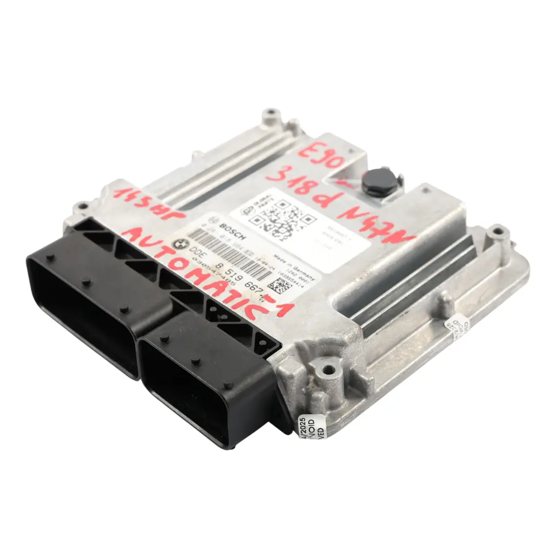 BMW E90 E91 LCI N47N 318D 143HP Motore ECU Kit DDE CAS3 + Chiave 8512047