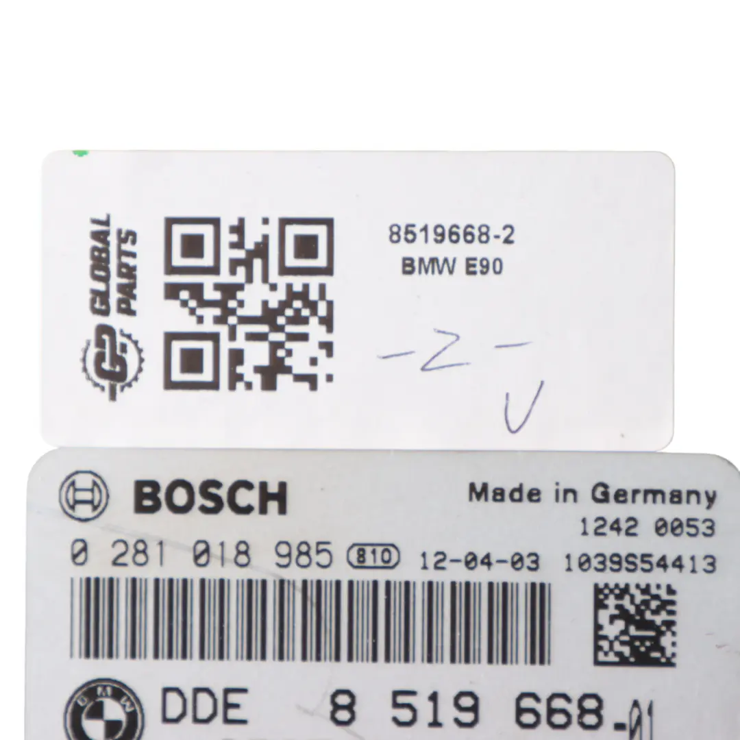 BMW E90 E91 LCI 320d N47N 163HP Engine Control Unit ECU DDE 8519668 Automatic